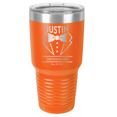 Engraved Best Man Tumbler - Personalized Gift